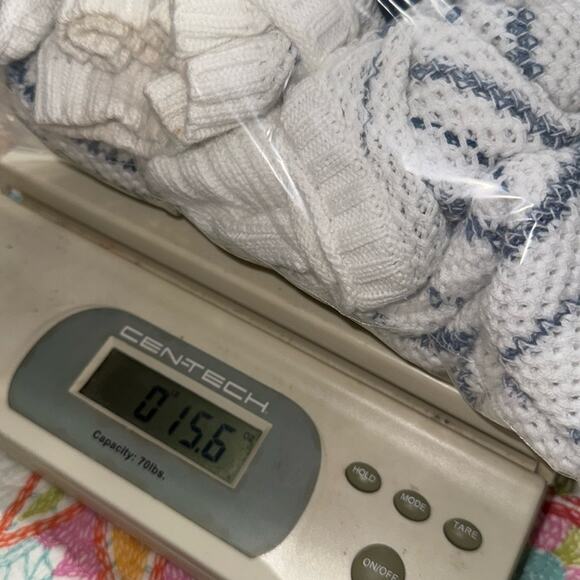 Chaps by Ralph Lauren women's size XL Blue and White Striped Sweater long sleeve - Picture 7 of 11